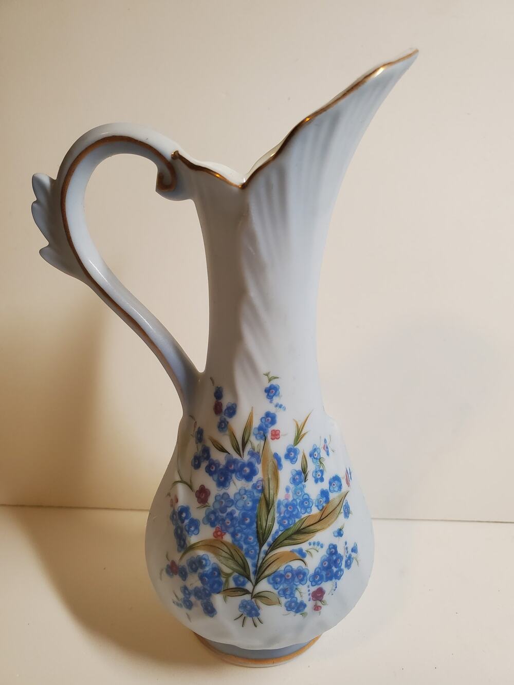 Flowery Ceramic Pitcher - 6"